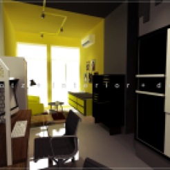 industrial rustic office pantry design Shah Alam