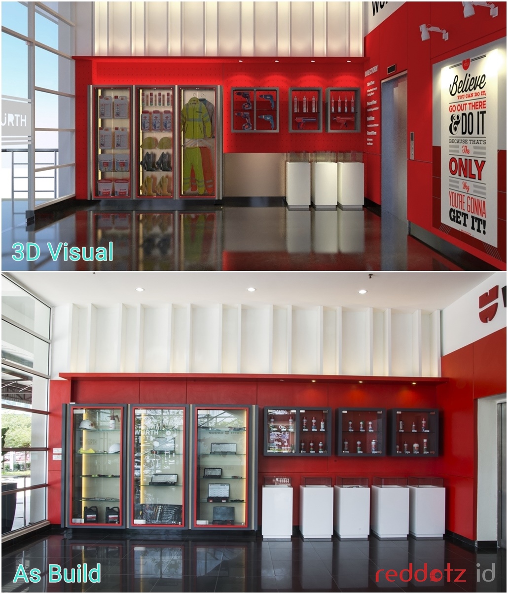 Before and After 3D office interior design Malaysia Singapore
