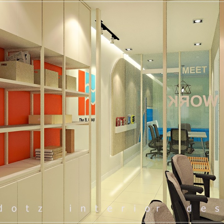 Office Reception Design and Courier Boy Desking Area