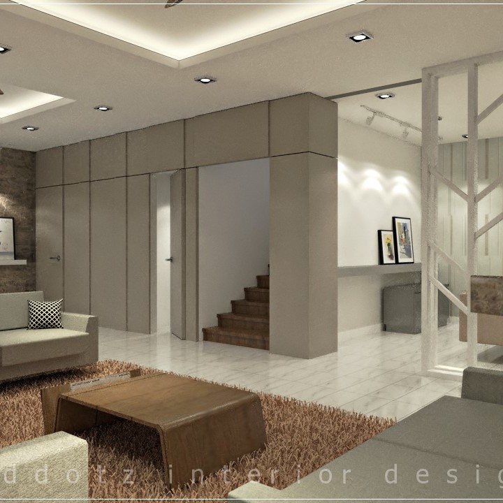 Living Foyer Design 3D Malaysia